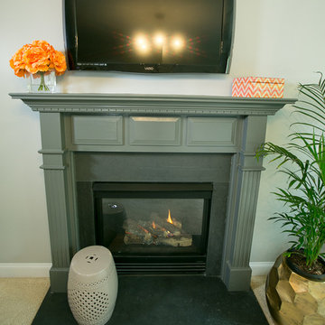 Master Bedroom - Orange Accents