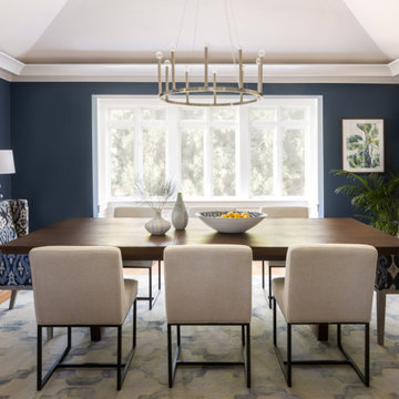 Dining Room in Shades of Blue