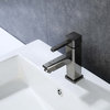 Upc Faucet With Drain-Glossy Black