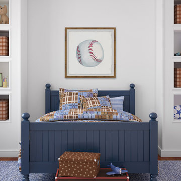 "Let's Play Baseball" Framed Painting Print