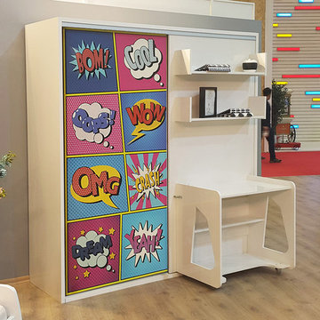Studio 5 Twin Wall Bed System with Desk