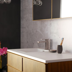 Frame Linea Collection in Walnut Natural - Bathroom Vanities And Sink Consoles