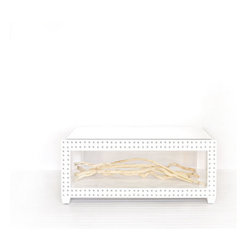 Worlds Away Ricardo White Lacquer Coffee Table - Coffee Tables
