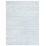 Unique Loom - Unique Loom Beige/Ivory  Moroccan Trellis Area Rug, Light Blue/Ivory, 8'0x11'0 - With pleasant geometric patterns based on traditional Moroccan designs, the Moroccan Trellis collection is a great complement to any modern or contemporary decor. The variety of colors makes it easy to match this rug with your space. Meanwhile, the easy-to-clean and stain resistant construction ensures it will look great for years to come.