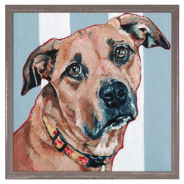 "Lexi Dog" Mini Framed Canvas by Stephanie Jeanne