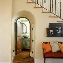 Under the stairs