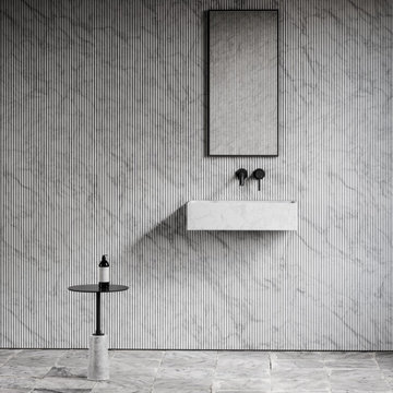 PIETRA QUADRA CARRARA MARBLE BASIN 600