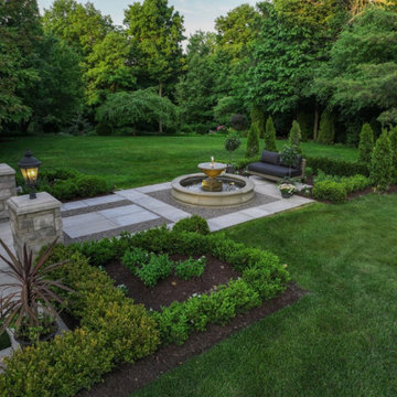 Landscaped Expansion Patio with Personalized Fountain