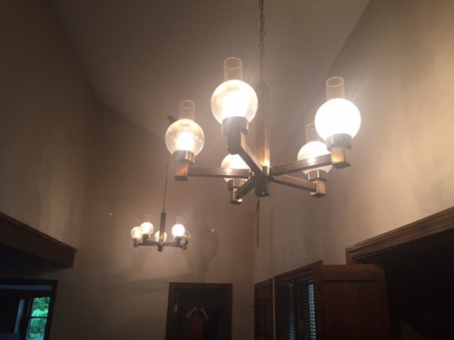 1970s hanging light fixtures