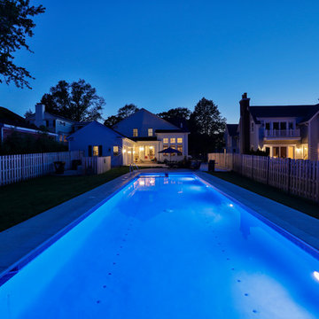 Barrington, IL Lap Pool with Interior Hot Tub