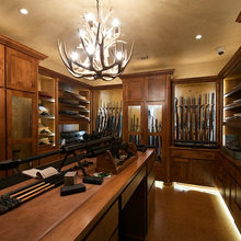 gun safe/ trophy room