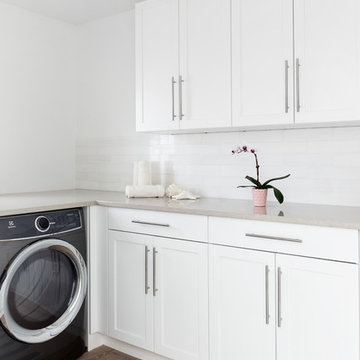 Rowayton Transitional Beach House - Laundry Room