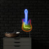 15.75" LED Neon Style Guitar Wall Sign