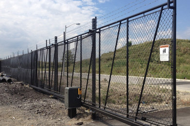 Chain Link Slide Gate, Industrial, Security