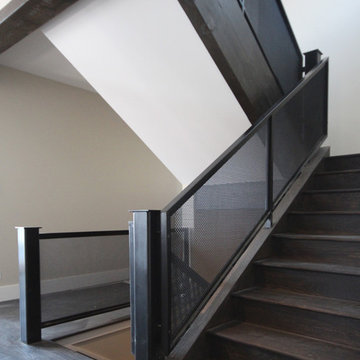 Interior - Grid Paneled Balustrades
