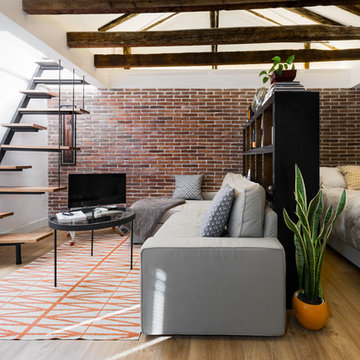 Salón, vista global desde el acceso a la vivienda