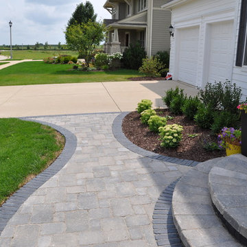 Sugar Grove - Front Entry Sidewalk & Landscaping