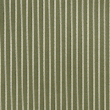 Light Green, Thin Striped Woven Upholstery Fabric By The Yard