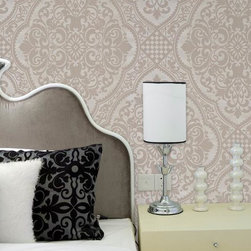 Century Classic - Lacey Damask Wallpaper G580703 - Wallpaper