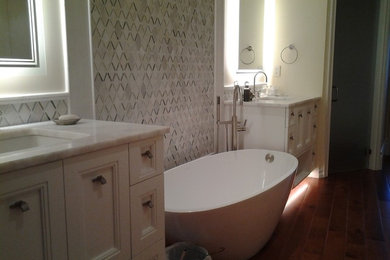 Example of a large classic bathroom design in Miami