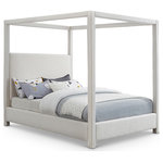 Meridian Furniture - Emerson Upholstered Bed, Cream, Full, Linen Textured Fabric - Indulge in the allure of the Cream Linen Textured Fabric Emerson Full Bed by Meridian Furniture. Its captivating design and luxurious Cream Linen Textured Fabric elevate any space with effortless elegance. Crafted with precision and durability in mind, this stunning piece becomes the focal point of gatherings, fostering moments of connection and warmth. Embrace sophistication and style with the Emerson Full Bed, a testament to exquisite taste and timeless beauty.