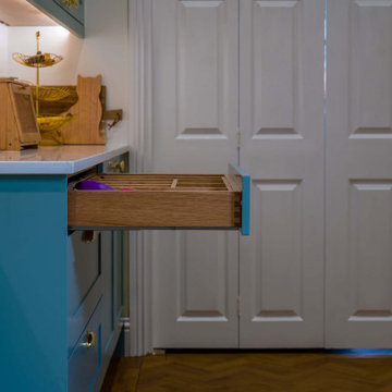 Blue Shaker Kitchen in Mickleover