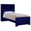 Newberry Bookcase Bed, Full - True Blue Standard Finish