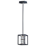 ET2 Lighting - Zephyr LED 1-Light Pendant - Rectangular Beveled Crystals are banded together to form soft square cylinders which are illuminated by LED that creates a brilliant lighting effect. Some items include metal chassis of Black which frame the crystal for a beautiful silhouette.