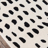 Novogratz by Momeni Delmar Boho Dots Wool Hand Tufted Ivory Area Rug, 2'3"x8'