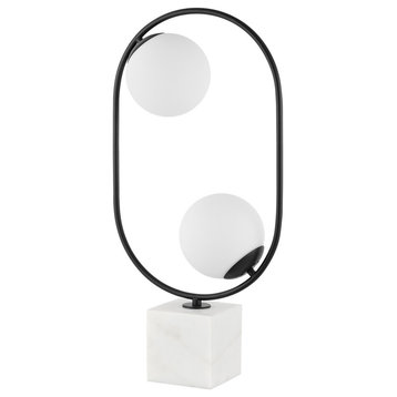 Safavieh Imrie Table Lamp White/Black
