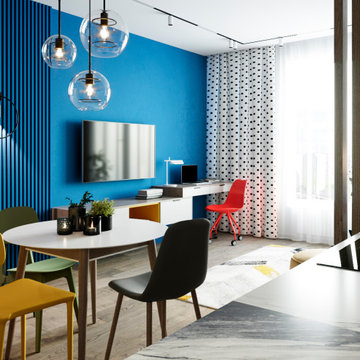 Vibrant Harmony in a Modern Apartment