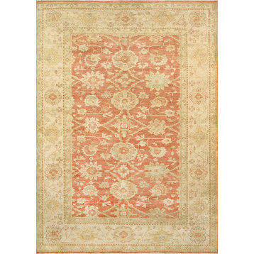 Pasargad Sultanabad Collection Hand-Knotted Lamb's Wool Area Rug, 10'3"x14'1