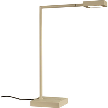 Square Table Lamp, White