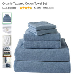 Bean's Organic Cotton Towel Set