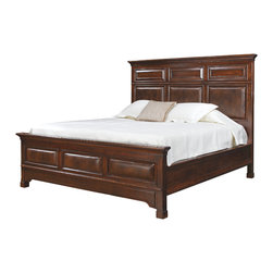 Stickley Benton Leather Panel Bed 79200 - Panel Beds