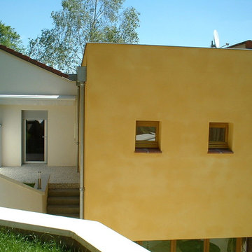 Extension d'une maison, piscine