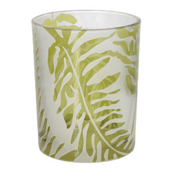 Barker and Stonehouse - Green Leaf T-Light Holder - Portavelas
