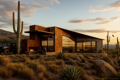 Sonoran Desert Rustic Modern home