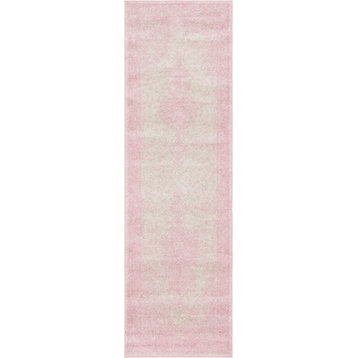 Unique Loom Pink Midnight Bromley 2' 0 x 6' 7 Runner Rug