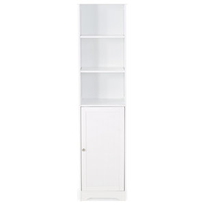 Elegant Home Fashions Slone 63 2 Door Linen Tower In White Transitional Bathroom Cabinets By Elegant Home Fashions