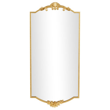 Vintage Gold Metal Wall Mirror 564270