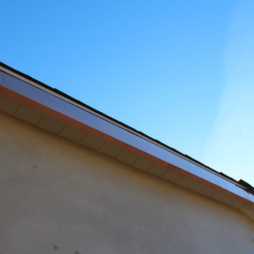 Copper Fascia Wrap and Angle Face Gutters, . Santa Monica.