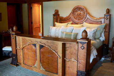 Mountain style bedroom photo in Other