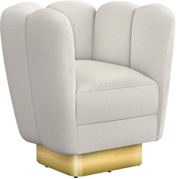 Gallery Swivel Chair Brass Cream, Icy Gray