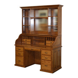 roll top desk with bookcase top - Home Office Furniture