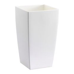 Plastic Fiori Algarve Planter - White - Outdoor Plant Pots & Planters