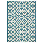 Nourison - Waverly Sun N' Shade Indoor Outdoor Area Rug, Azure, 5' X 8' - Sun n' Shade Collection by Waverly offers a fresh perspective on indoor/outdoor rugs. The exciting color palettes and myriad of designs combine Waverly's keen sense of today's style in a timeless fashion. These versatile rugs are beautiful to look at, soft to walk on, easy to clean and can withstand almost all outdoor conditions. Indoor or Outdoor Uses. Easy Clean: Just Rinse with a Hose