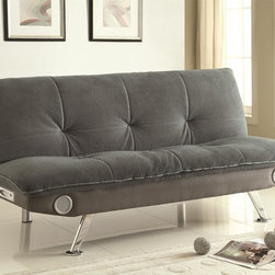 Coaster 500046 Grey Futon Sofa Bed - Futons