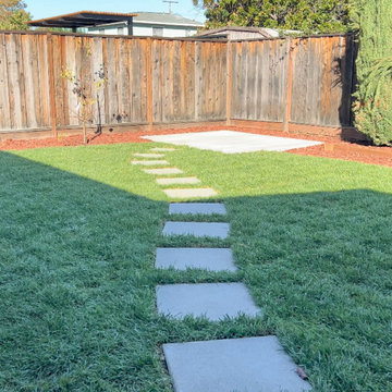 Backyard Remodel (Planter Boxes, Walkways, Pavers, Grass, & Tree Install)