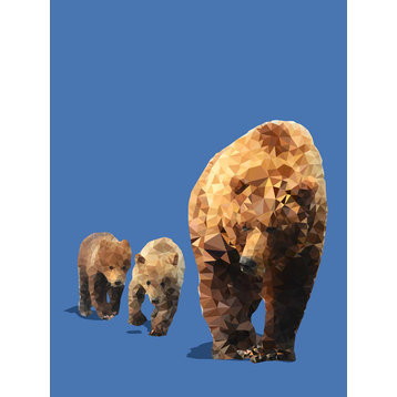 Fractal Bears Fine Art Giant Canvas Print, 54"x72"